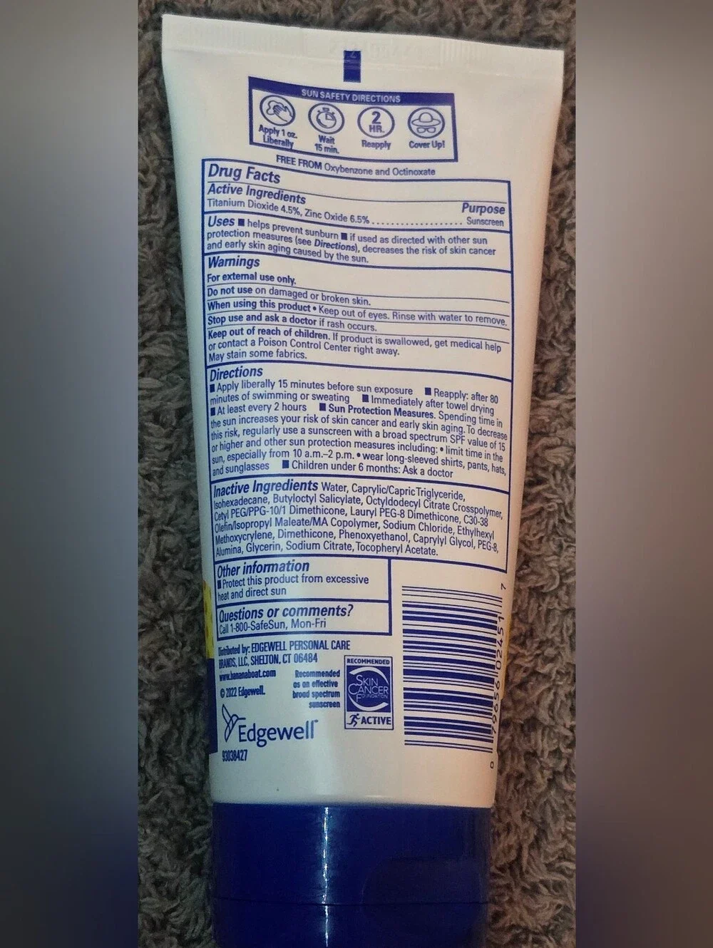 Banana Boat Kids Mineral Lotion SPF 50, 6.0 fl oz
